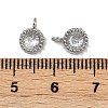 304 Stainless Steel Micro Pave Cubic Zirconia Charms STAS-K302-01D-P-3