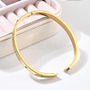 Eye 304 Stainless Steel Rhinestone Bangles for Women BJEW-Z092-09G-4
