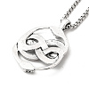 Alloy Snake Pandant Necklace with Stainless Steel Box Chains NJEW-K245-009-4