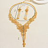 Elegant Alloy Hollow Flower Tassel Earrings & Necklaces for Women FZ8785-2