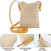 Straw Zipper Crossbody Bags AJEW-WH20019-41-5