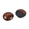 Natural Mahogany Obsidian Cabochons G-H1596-FR-25mm-22-2