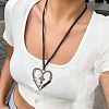 Alloy Pendant Necklaces NJEW-K261-09D-PG-1