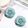 Flower Imitation Leather Shoe Decoration AJEW-WH20020-341E-3