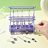 2 Layers Hanger Style Acrylic Earring Storage Display Rack ST-CJ0034-01A-5