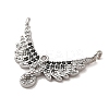 Brass Micro Pave Clear Cubic Zirconia Pendants KK-M275-17P-2
