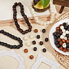 Globleland 400Pcs 4 Colors Wood European Beads WOOD-GL0001-15-4