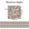 3D Wall Stickers Cobblestone Pattern Waterproof DIY Self-Adhesive Decor Background For Living Room Wallpaper Sticker AJEW-WH0119-48-2