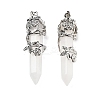 Natural Quartz Crystal Big Pointed Pendants G-A172-16N-1