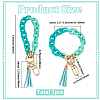 2Pcs Acrylic Cable Chain Bracelet Pendant Decorations AJEW-SC0003-71C-2