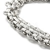 304 Stainless Steel Mesh Chain Bracelets BJEW-C042-02P-2