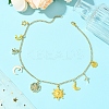 Star Moon Sun 304 Stainless Steel Cable Chain Necklaces NJEW-FS00008-3