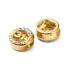 Ion Plating(IP)  304 Stainless Steel Slide Charms STAS-C089-06A-G-2