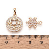 Brass with Cubic Zirconia Pendants KK-T072-52G-3