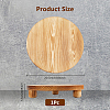 Wood Round Plant Saucer AJEW-WH0473-07A-2