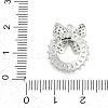 Brass Cubic Zirconia with Glass Pendants KK-Q026-23P-3