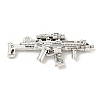 Tibetan Style Alloy Submachine Gun Pendants TIBEP-Q043-144-RS-1