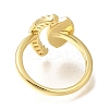 Eye Rack Plating Brass Micro Pave Cubic Zirconia Open Cuff Rings for Women RJEW-M022-23G-3