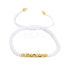 Polyester Cord Braided Bead Bracelets for Women BJEW-L698-01G-14-4