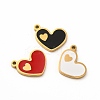 Ion Plating(IP) 304 Stainless Steel Enamel Charms STAS-F291-08G-1