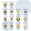 700Pcs 14 Styles Tibetan Style Alloy Beads FIND-PA0001-30-2