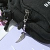 Flower/Crown/Wing Alloy & Glass Pendant Decorations HJEW-YW00005-6