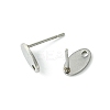 10Pcs 201 Stainless Steel Stud Earring Findings with Hole EJEW-FS0001-14B-2