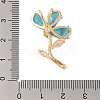 Brass Glass Pendants KK-B100-041G-04-3