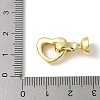 Brass Fold Over Clasps KK-M320-10G-3