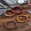 4 Rolls 4 Colors Round Aluminum Wire AW-LP0001-05B-04-1