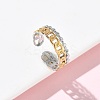 304 Stainless Steel Cuff Open Rings RJEW-Z121-02GP-07-1