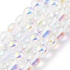 Transparent Electroplate Glass Beads Strands GLAA-T032-T6mm-C18-1