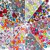 1000Pcs 10 Style Transparent Frosted Acrylic Beads OACR-SZ0001-13-1