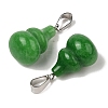 Dyed Natural White Jade Pendants G-B127-03P-18-3