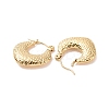 Ion Plating(IP) 304 Stainless Steel Hoop Earrings for Women EJEW-F287-09G-2