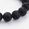 Natural Lava Rock Beads Strands X-G434-2-1