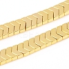 Electroplated Non-magnetic Synthetic Hematite Beads Strands G-F682-04A-G-1