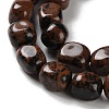 Natural Mahogany Obsidian Beads Strands LS-G-P497-01D-02-4