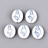 Handmade Porcelain Beads PORC-Q005-12D-1