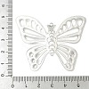 304 Stainless Steel Hollow Butterfly Pendants STAS-L293-16B-P-3