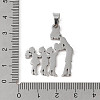 Non-Tarnish Mother's Day 304 Stainless Steel Pendants STAS-U002-01P-3