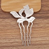 Alloy Hair Comb Findings PW-WG20F5C-01-1