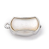 Rectangle Brass Box Clasps KK-P291-48P-02-1
