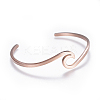304 Stainless Steel Cuff Bangles BJEW-G611-01RG-2