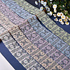 5Yards Polyester Flower Lace Ribbons with Paillettes OCOR-GF0005-24A-7
