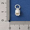 925 Sterling Silver Tulip Flower Charms with Jump Rings FIND-U013-08S-01-3