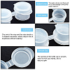 Plastic Empty Paint Cups with Lids DIY-PH0027-11-5