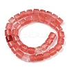 Cherry Quartz Glass Beads Strands G-G275-D03-10x10mm-3