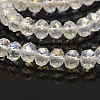AB Color Plated Faceted Rondelle Electroplate Glass Beads Strands GLAA-A024D-AB01-1