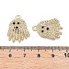 Rack Plating Alloy Rhinestone Pendants PALLOY-T091-04KCG-RS-3